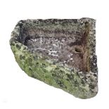 Property of a deceased estate - a well-weathered stone corner sink or trough (see illustration).