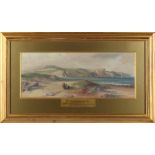 Property of a lady - Edward F.D. Pritchard (1809-1905) - 'COAST NEAR BRIDPORT' - gouache, 6.5 by