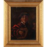 20th century - SPANISH OR ITALIAN MUSICIAN - oil on mahogany panel, 9.05 by 7ins. (23 by 17.