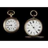 Property of a deceased estate - a keyless pocket watch made for the Ottoman Turkish market; together