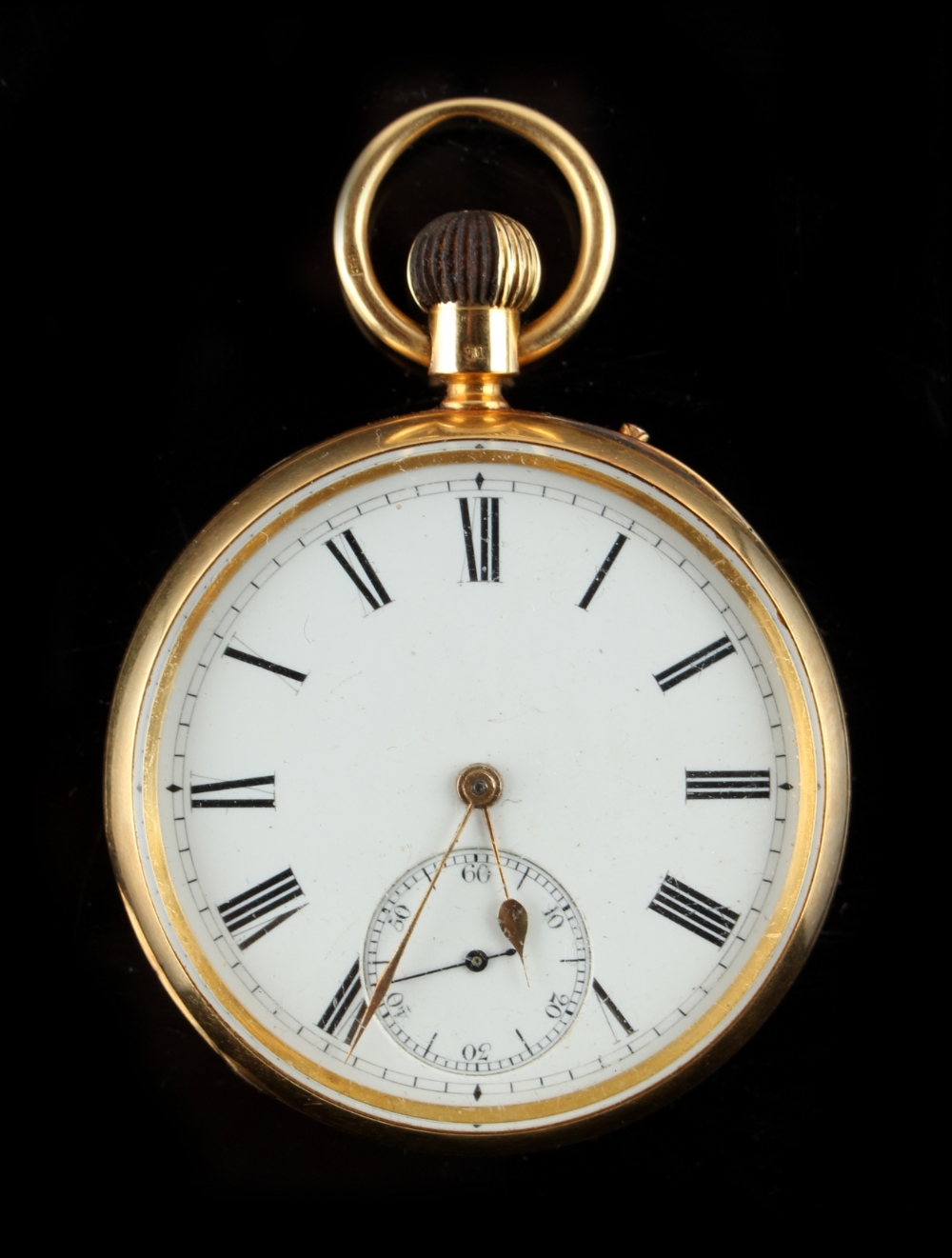 Property of a gentleman - an 18ct gold cased pocket watch, the movement engraved 'No.1002' and '