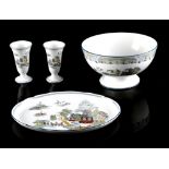 Property of a deceased estate - a group of four Wedgwood 'Chinese Legend' pattern items including