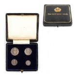 Property of a gentleman - coins - GB - a set of four 1908 Maundy silver coins, 4d, 3d, 2d and 1d, in