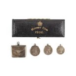 Property of a gentleman - coins - GB - an early 20th century silver pendant stamp box locket