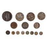 Property of a gentleman - a bag containing assorted British coins including a Queen Victoria 1887