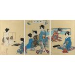A collection of Japanese woodblock prints - Ginko Adachi (fl.1874-97) - Picture of a Japanese Tea