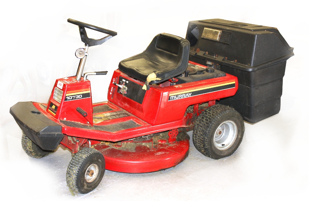 Property of a deceased estate - a Murray 10hp/30 ride-on lawnmower with grass collection boxes (