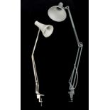 Property of a deceased estate - a vintage 1001 Lamps Ltd angle-poise lamp with clamp table