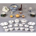 Property of a deceased estate - a quantity of assorted ceramics & glass including a mid 19th century