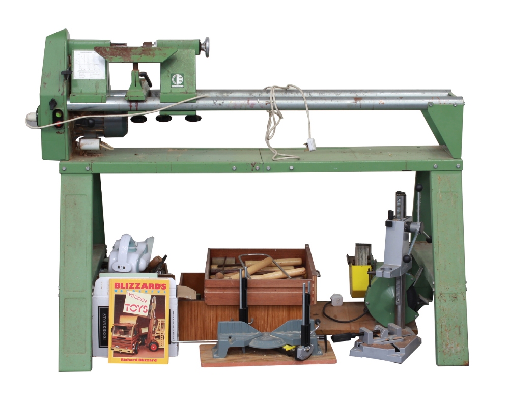 Property of a deceased estate - a Elektra Beckum woodturning lathe, model HDM 1000, working order;