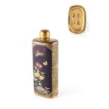 Property of a lady - a fine Japanese Meiji period signed cloisonne scent bottle by the workshop of
