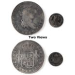 Property of a gentleman - coins - Spain - 1817 Ferdinand VII Half Real, bust of Carlos IV, EF with