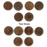 Property of a gentleman - coins - Hong Kong - copper one cent, 1863 to 1904 (x6) (6 in lot) (see