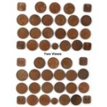 Property of a gentleman - coins - Straits Settlements - copper coins, QV, EVII and GV, comprising QV