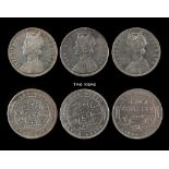 Property of a gentleman - coins - India (India States) - Alwar State - QV one rupee (x2) (F/F);