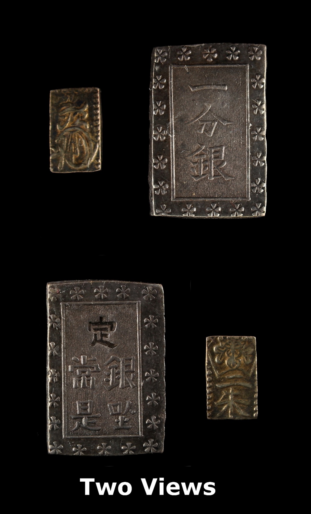 Property of a gentleman - coins - Japan - gold two shu, 1860-69 (x1); and silver ichibu, 1837-68 (
