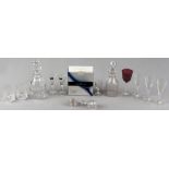 Property of a deceased estate - a quantity of assorted glassware including Dartington drinking