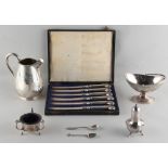 Property of a deceased estate - a quantity of silver & silver mounted items including a Victorian