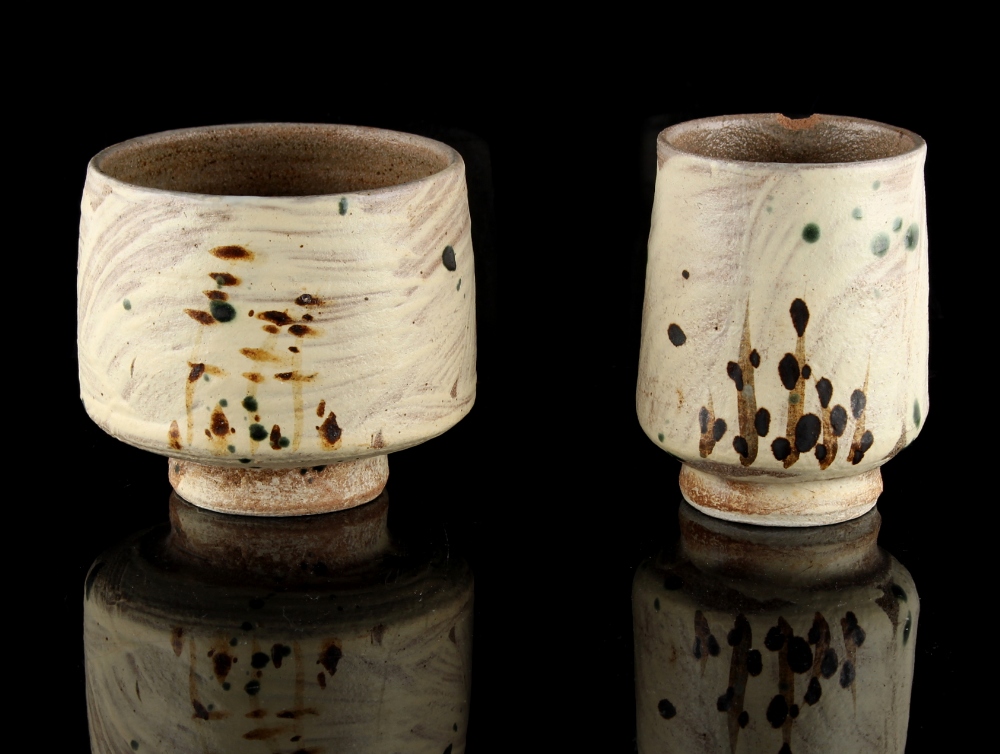 Property of a deceased estate - William 'Bill' Marshall (1923-2007) - two studio pottery vases,