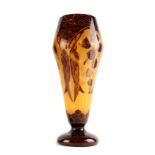 Property of a gentleman - a large French Art Deco Charles Schneider ('Charder') cameo glass vase,