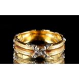 Property of a lady - an 18ct yellow & white gold ring by Gianmaria Buccellati, engraved signature,