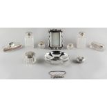 Property of a gentleman - a quantity of assorted small silver & silver mounted items including a