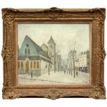 ARR - Property of a gentleman - Alphonse Quizet (French, 1885-1955) - 'EGLISE ST. MAUR, NEIGE' - oil