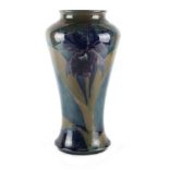 Property of a gentleman - a large Moorcroft Orchid pattern vase, green painted signature mark & date