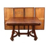 Property of a deceased estate - an early 20th century French Art Nouveau walnut rectangular