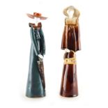 Property of a deceased estate - Marita Benke-Gajda (modern Polish) - LADIES - two polychrome ceramic