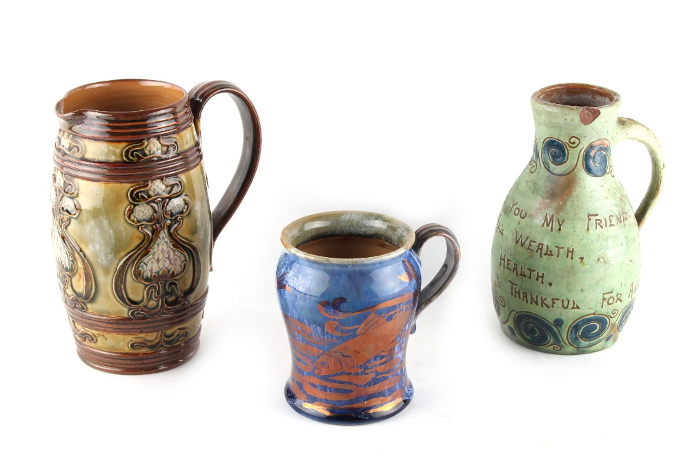 Property of a deceased estate - an unusual early 20th century Royal Doulton lustre decorated