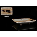 Property of a gentleman - Janet Leach (1918-1997) - a small studio pottery rectangular tray, with