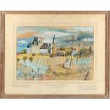 ARR - Property of a gentleman - Walter Goetz (1911-1995) - 'CHATEAU, GEVREY CHAMBERTIN' - gouache,