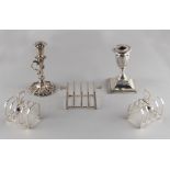 Property of a lady - an early Victorian silver chamberstick, snuffer missing, makers Henry Wilkinson