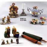 Property of a deceased estate - a quantity of assorted items including Capodimonte figures (a