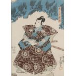 Utagawa Toyokuni III (1786-1865) - A Lord in Chichibu Province - woodblock print, oban, circa 1847-