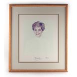 Property of a gentleman - Royal autograph interest - Lady Diana Spencer, Princess of Wales - a