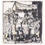 Property of a deceased estate - Sir Frank Brangwyn (1867-1956) - THE ICE CREAM STALL - lithograph,