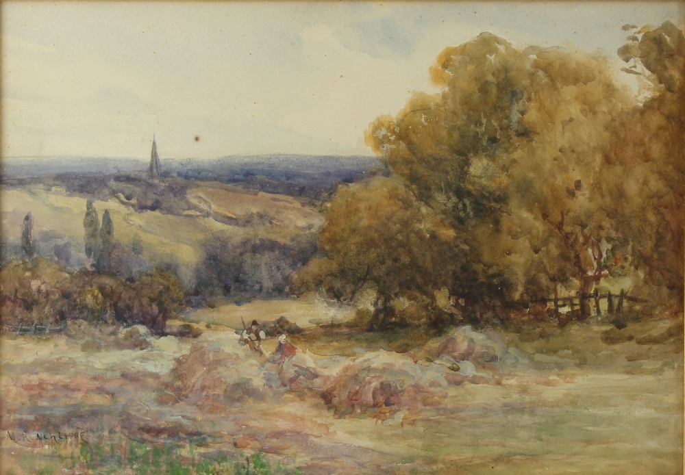 Property of a gentleman - M. Hinchliffe (late 19th / early 20th century) - LANDSCAPE WITH FIGURES