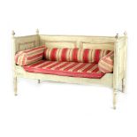 Property of a gentleman - a late 19th / early 20th century Continental painted pine bench, with
