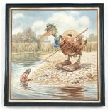 Property of a lady - Stuart Barker (early 20th century) - MR. DUCK AND MR. FROG, AN ILLUSTRATION