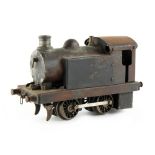 Property of a gentleman - an 'O'-gauge working steam model 0-4-0 tank locomotive, 7.5ins. (19cms.)