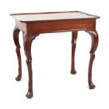 Property of a gentleman - a George II red walnut silver table or centre table, possibly Irish, circa