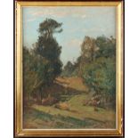 Louis Jourdan (French, 1872-1948) - LANDSCAPE - oil on board, 18 by 13.8ins. (45.7 by 35.1cms.),