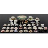 Property of a lady - a quantity of assorted ceramics, mostly miniature cups & saucers, including