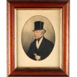 Property of a gentleman - Richard Dighton (1795-1880), attributed to - PORTRAIT OF A GENTLEMAN IN