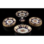 Property of a lady - a late 19th century Royal Doulton 10-piece part dessert service, comprising a
