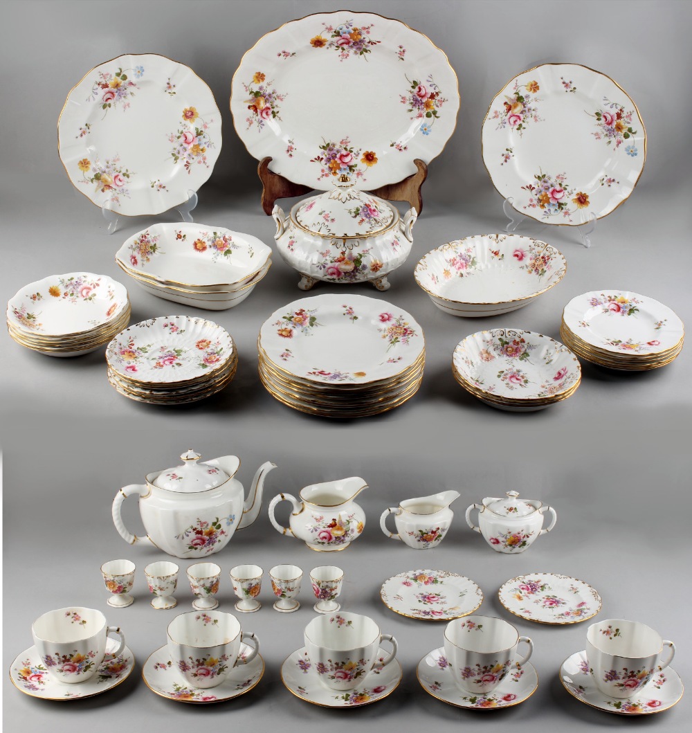 Property of a deceased estate - a quantity of Royal Crown Derby table ware, mostly 'Derby Posies',