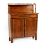Property of a gentleman - an early 19th century Regency period rosewood & brass inlaid chiffonier,