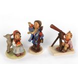 Property of a lady - three Goebel Hummel figures - 'Star Gazer' (model no. 132), 'Hear Ye Hear